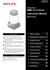 Patlite GL10-M1NC1-T Instruction Manual