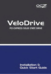 OCZ VeloDrive C Installation & Quick Start Manual