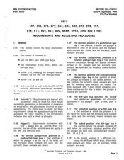 Bell System 576 Series Adjusting Instructions
