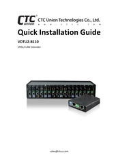 CTC Union VDTU2-B110 Quick Installation Manual