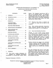 Bell System DATASPEED 40 Installation Manual