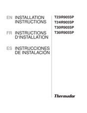 Thermador T30IR905SPSP Installation Instructions Manual