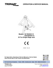 Tronair 02A7843C0112 Operation & Service Manual