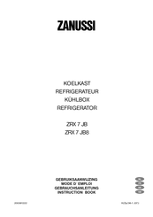 Zanussi ZRX 7 JB8 Instruction Book