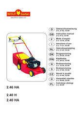 Wolf Garten 2.40 HA Instruction Manual