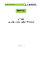 Zoomlion ZT58J Operation And Safety Manual