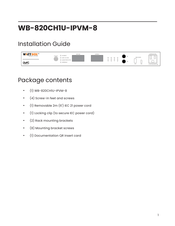 Snap One WATTBOX WB-820CH1U-IPVM-8 Installation Manual