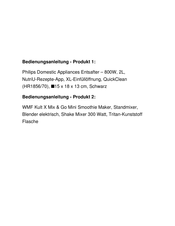 Philips HR1864 User Manual
