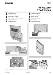 Siemens REV-R.03/16A Installation Instructions Manual