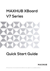 MAXHUB XBoard V7 Series Quick Start Manual