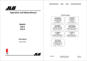 JLG LED-8 Operation And Safety Manual