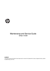 HP 324pv Maintenance And Service Manual