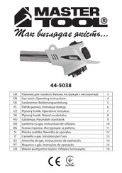 MASTER TOOLS 44-5038 Operating Instructions Manual