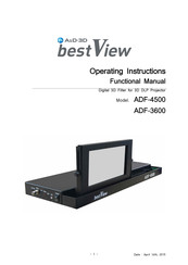 A&D bestView ADF-3600 Operating Instructions Manual
