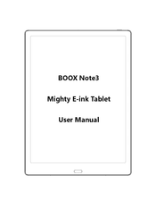 Onyx BOOX Note3 User Manual