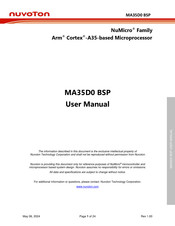 Nuvoton NuMicro MA35D0 Series User Manual