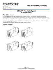 CommScope NOVUX PRODIGY HSC1 Installation Instructions Manual