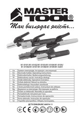 MASTER TOOLS 81-0103 Operating Instructions Manual