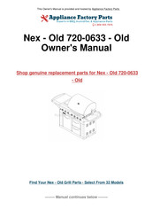 Nexgrill 720-0633 Assembly & Operating Instructions