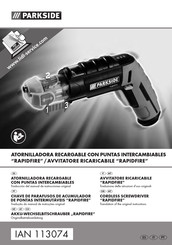 Parkside RAPIDFIRE 113074 Translation Of The Original Instructions