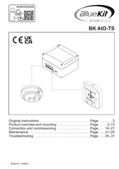 D+H Bluekit BK AIO-TS Original Instructions Manual