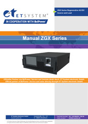 Et system ZGX 15 Series Manual