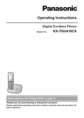 Panasonic KX-TGU410CX Operating Instructions Manual