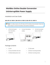 WattBox WB-OVRC-OLUPS-1500-1 Installation And User Manual