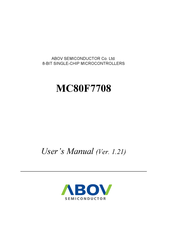 Abov MC80F7708 User Manual