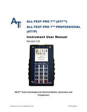 ALL-TEST PRO AT7 Instrument User Manual