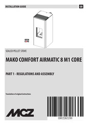 MCZ MAKO COMFORT AIRMATIC 8 M1 CORE Installation Manual