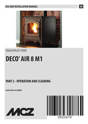MCZ DECO' AIR 8 M1 Use And Installation  Manual