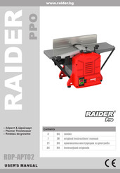 Raider PRO RDP-APT02 Original Instruction Manual