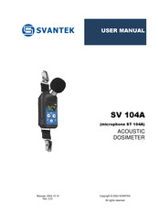 Svantek SV 104A User Manual