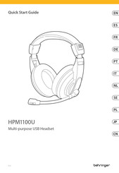 Behringer HPM1100U Quick Start Manual