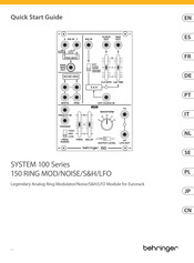 Behringer SYSTEM 100 Series Quick Start Manual