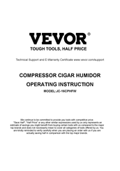 VEVOR JC-16CPHFW Operating	 Instruction