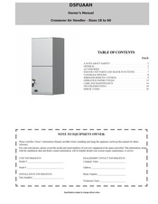 Carrier D5CUHAH18AAK Owner's Manual
