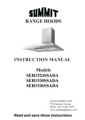Summit SEH1530SSADA Instruction Manual