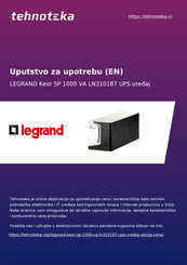 LEGRAND 3 101 81 Installation Manual