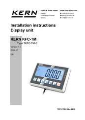 KERN TKFC-TM-C Installation Instructions Manual