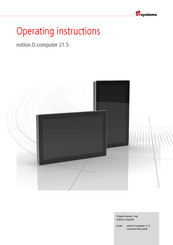 TR-Electronic TRsystems notion.D.computer 21.5 Operating Instructions Manual