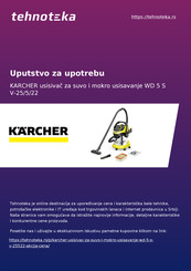 Kärcher WD 5 S V-25/5/22 Original Operating Instructions