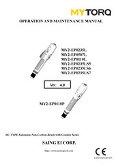 MYTORQ MY2-EP0110P Operation And Maintenance Manual