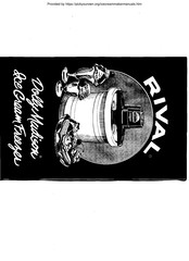 Rival Dolly Madison 8650 Instructions Manual