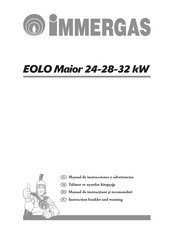 Immergas Eolo Maior kW Series Instruction Booklet And Warning