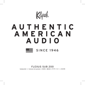 Klipsch SUB 200 Manual