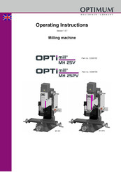 Optimum OPTImill MH 25PV Operating Instructions Manual