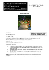 Gainsborough M341 Instructions For Use Manual