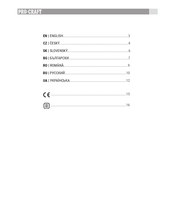 Pro-Craft LE-2D Manual